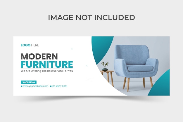 A banner for a furniture store called modern furniture.