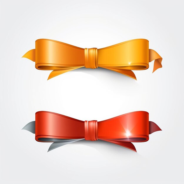 Vector banner gift ribbon