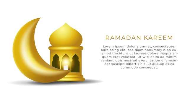 Banner groet ramadan kareem