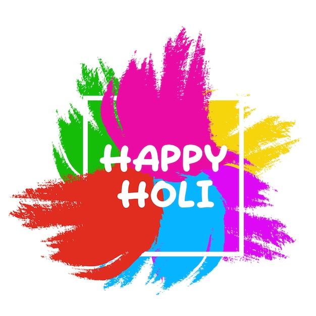 Banner Happy Holi festival of colors vector background