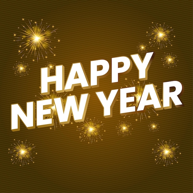 Banner Happy New Year Vector