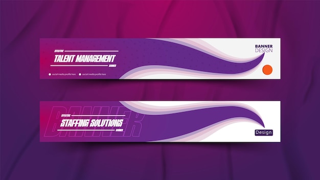 Vector banner for hr and hr excutive