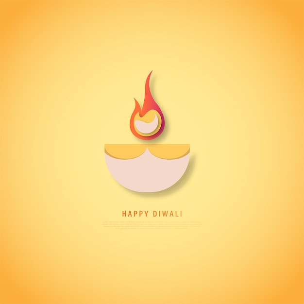 Banner for Indian festival Diwali with Diya , vector illustration