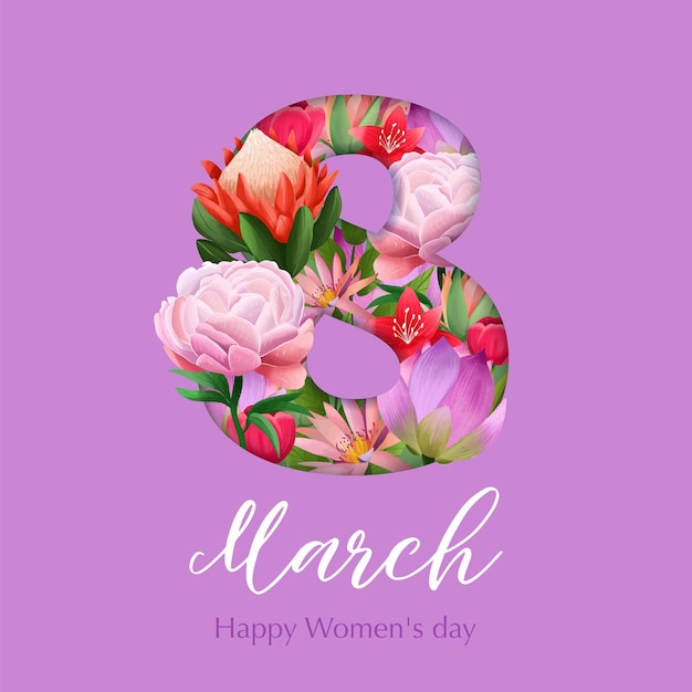 Vector banner for international womens day