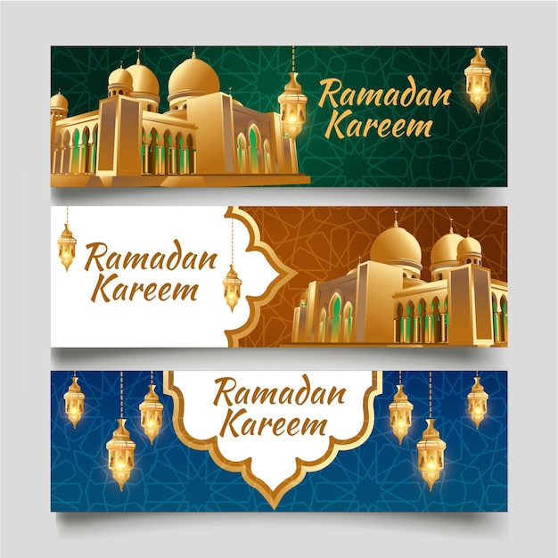 banner islamitische ramadan vectorillustratie