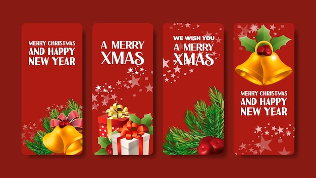 Banner kaart kerst vectorillustratie