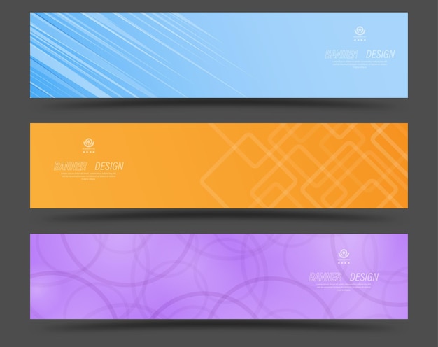 Vector banner layout for websites web design and creative ideas