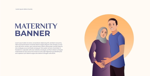 banner of maternity illustration