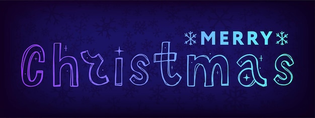 Banner Merry Christmas Holiday Nieuwjaar Letter lettertype Vector illustratie