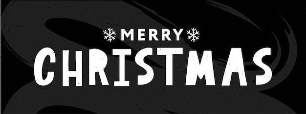 Banner merry christmas holiday nieuwjaar letter lettertype vector illustratie