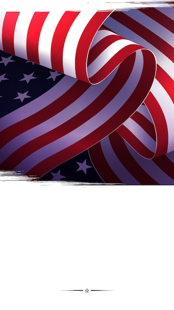 Banner met het nationale symbool van de vlag van de v.s. van het ontwerpelement van amerika