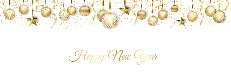 Vector banner met kerstballen en sterren
