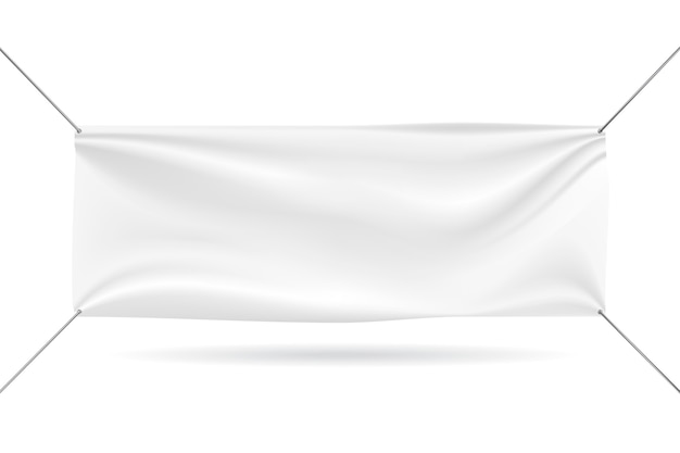 Banner mockup on white background