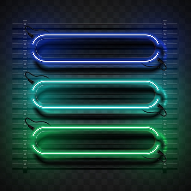 Vector banner neon