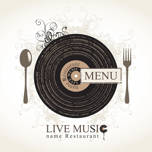 Banner for restaurant with live music