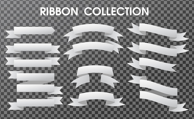 Vector the banner ribbon collection is empty