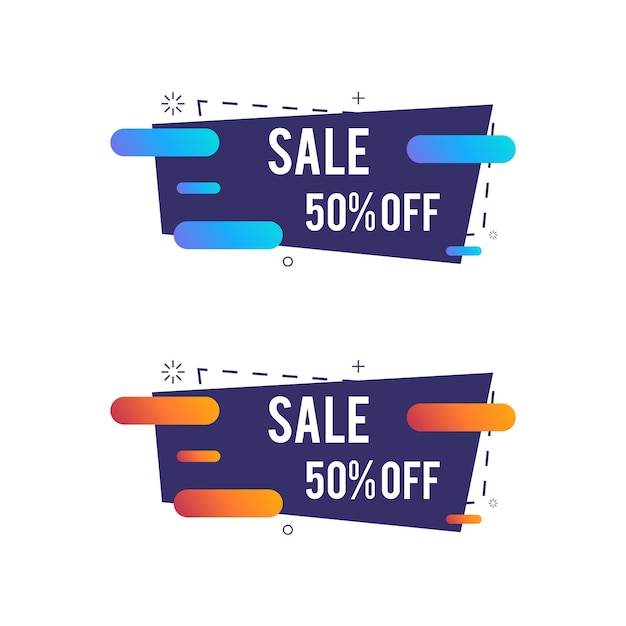 Vector banner sale