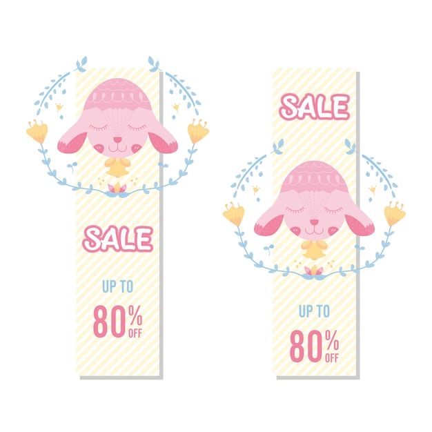 Banner Sheep cute sale 