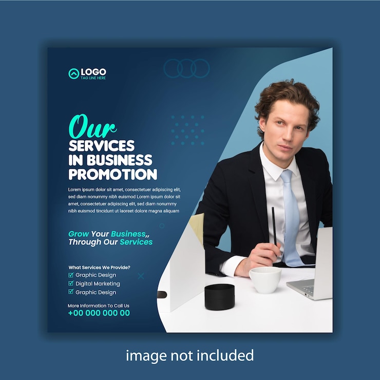 Vector banner sjabloon voor digitaal marketingbureau en sociale media voor bedrijven