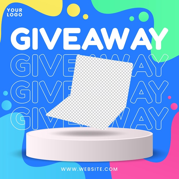 Banner social media giveaway grand prize