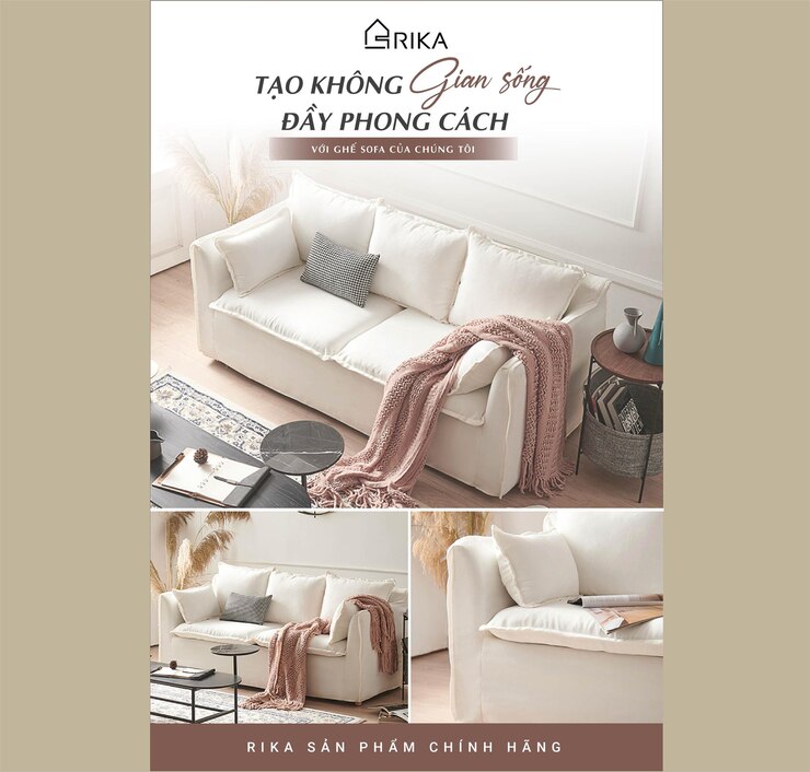 Vector banner sofa bed