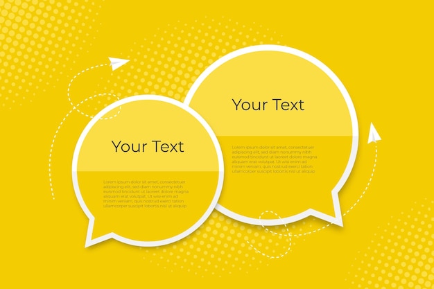 Vector banner speech bubbles vector illustration