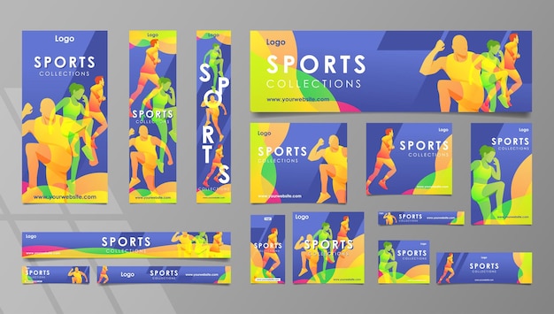 Banner sport with atractive concept