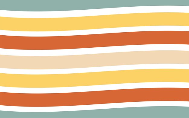 Banner in the style of 1970's good vibes the waves and lines are multicolored vector psychedelic fun element for design use for printing wallpaper packaging background