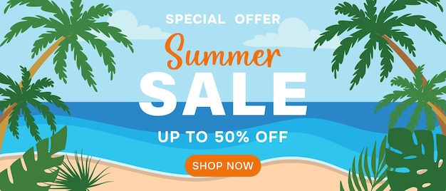 banner for summer sale design tourist map wallpaper flyer or web banner