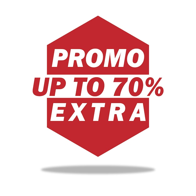 banner tag media sociale promo extra 70 procent