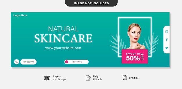 banner template for beauty and skincare