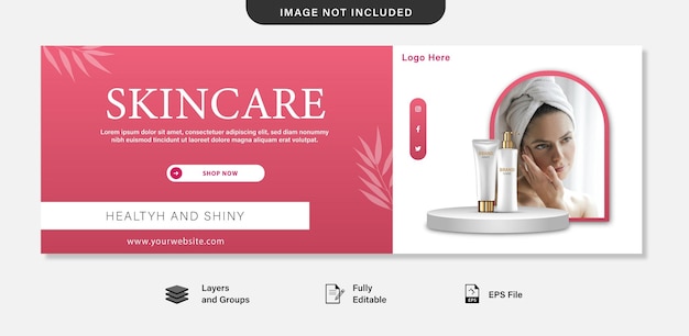 banner template for beauty and skincare