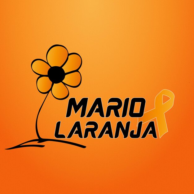 어린이 날 Maio laranja 전용 텍스트가 있는 배너 템플릿 삽화