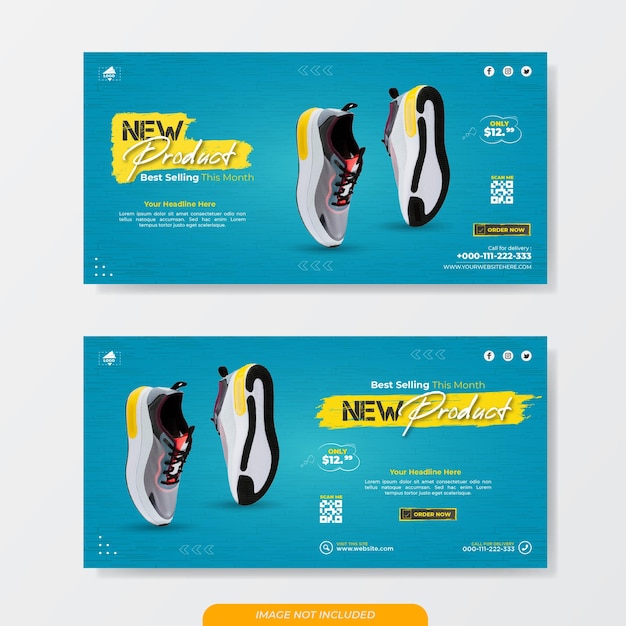 Banner template new product sell