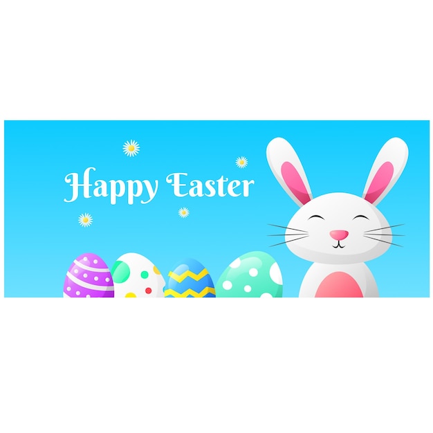 A banner that says happy easter on it