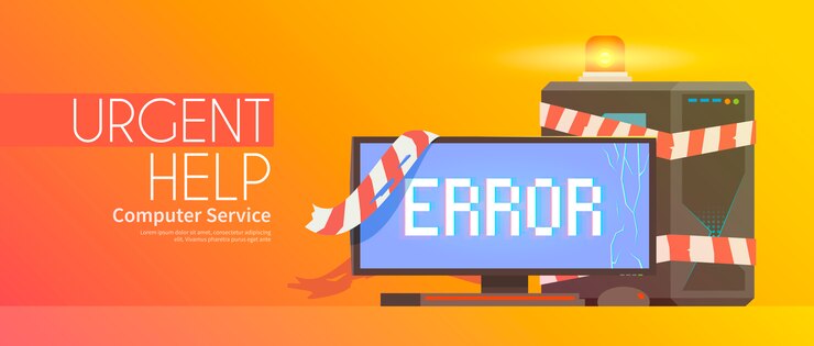 Vector   banner on the theme: computer repairing.