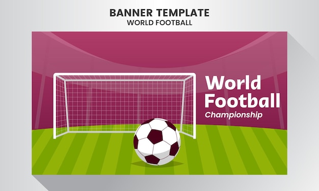 Banner on the theme of world championship banner template