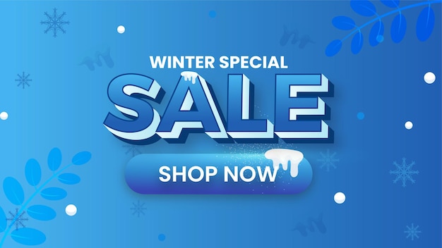 Banner van de winterverkoop Vector Illustratie