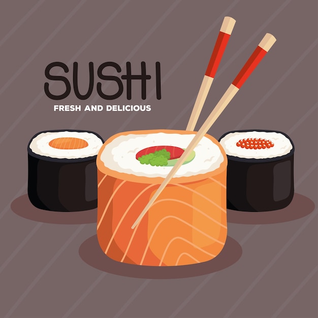 Banner van heerlijke sushi