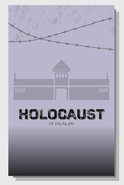 Banner voor de herdenkingsdag van de holocaust