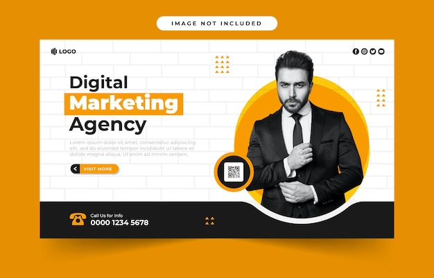 Banner voor digitale marketingbureau