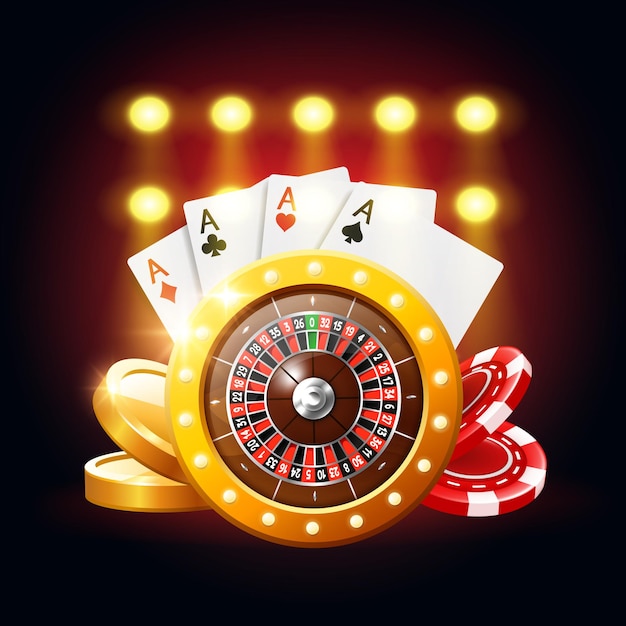 Banner voor online casino Vector illustratie
