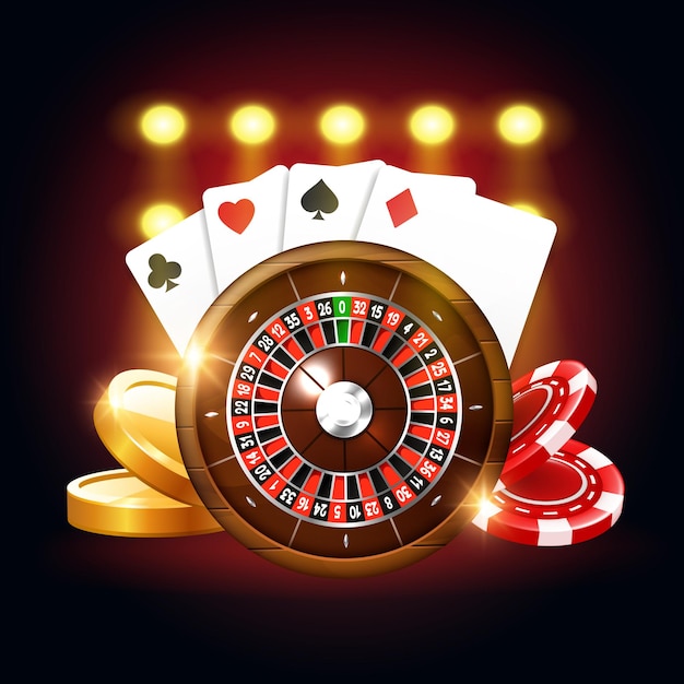 Banner voor online casino Vector illustratie