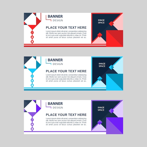 Banner web template Header Designs background vector