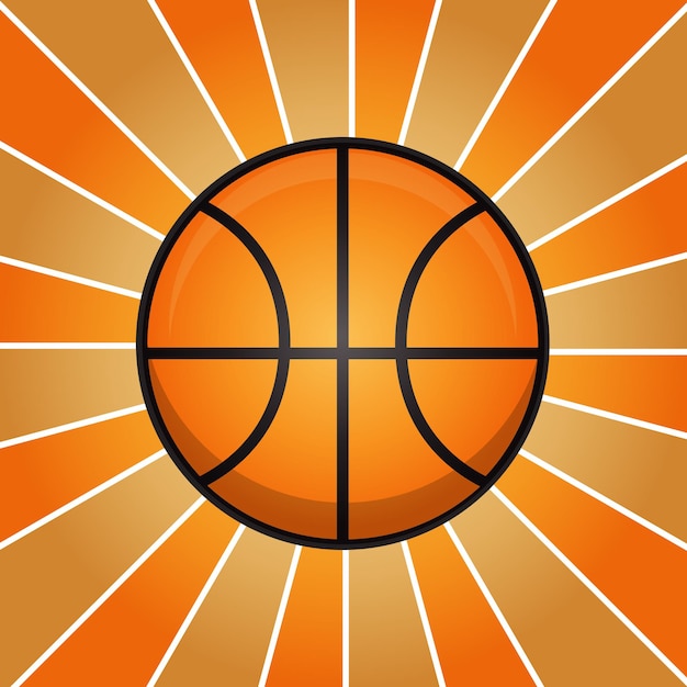 A banner with a basketball.