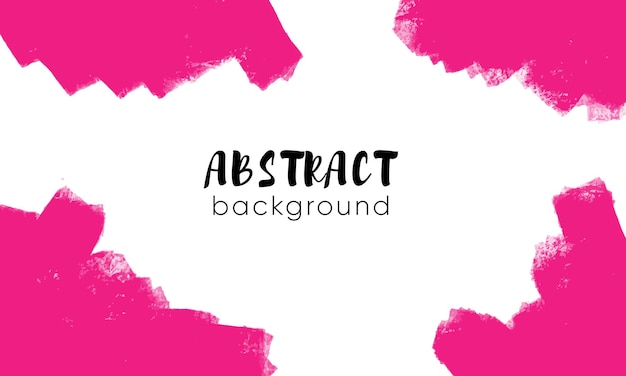 Banner with pink abstract shapes