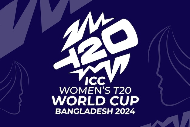 Vector banner for womens t20 world cup 2024 bangladesh