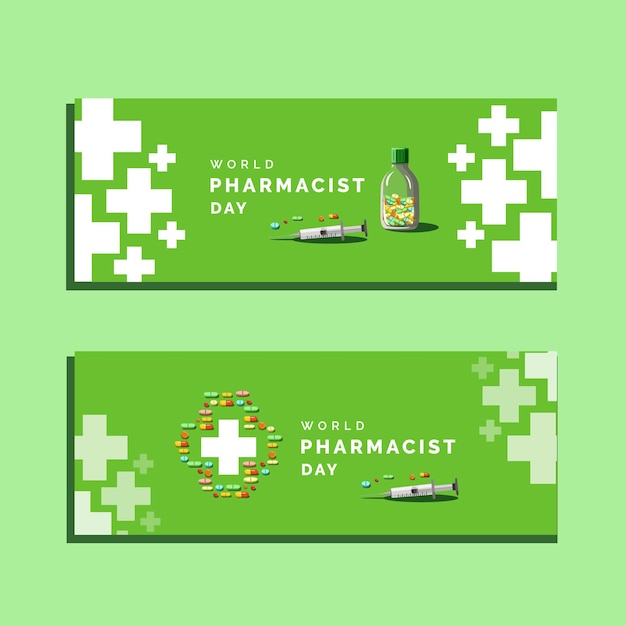 Vector banner for world pharmacy day