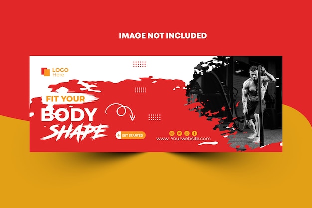 Vector banneradvertenties voor fitness