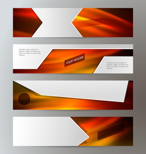 Bannerkop horizontale lay-out instellen hot background05